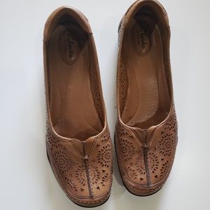 Clarks Artisan Comfort Loafers Brown Leather sz8.5